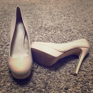 Aldo Nude Platform Heels